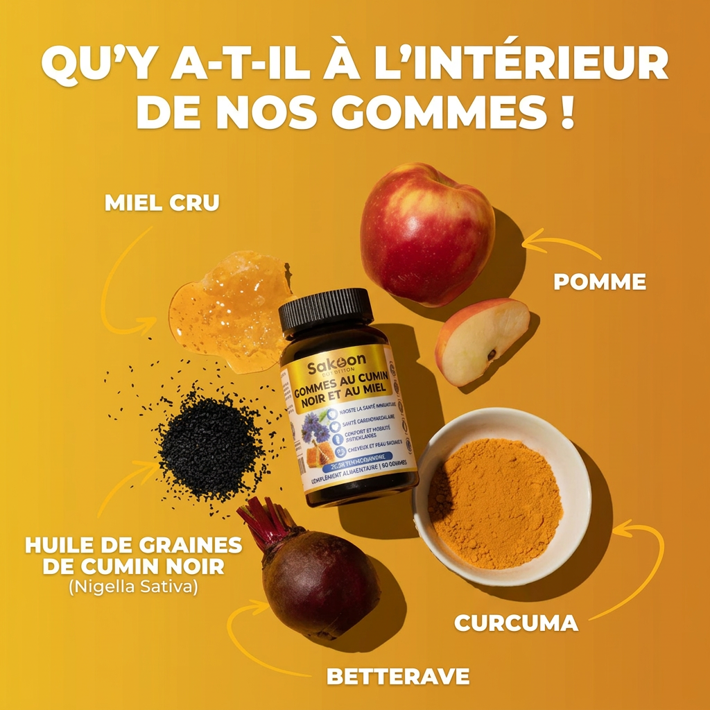 Gummies à l’Huile de Nigelle & au Miel 🍯🌿
